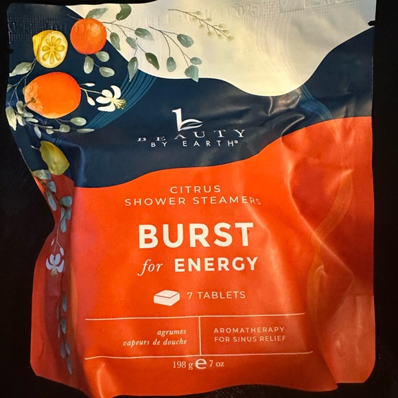 Beauty by Earth Citrus Shower Steamers - Burst for Energy new - Picture 1 of 2